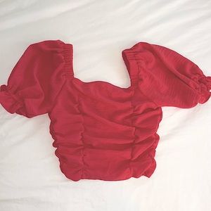 Puff sleeve top